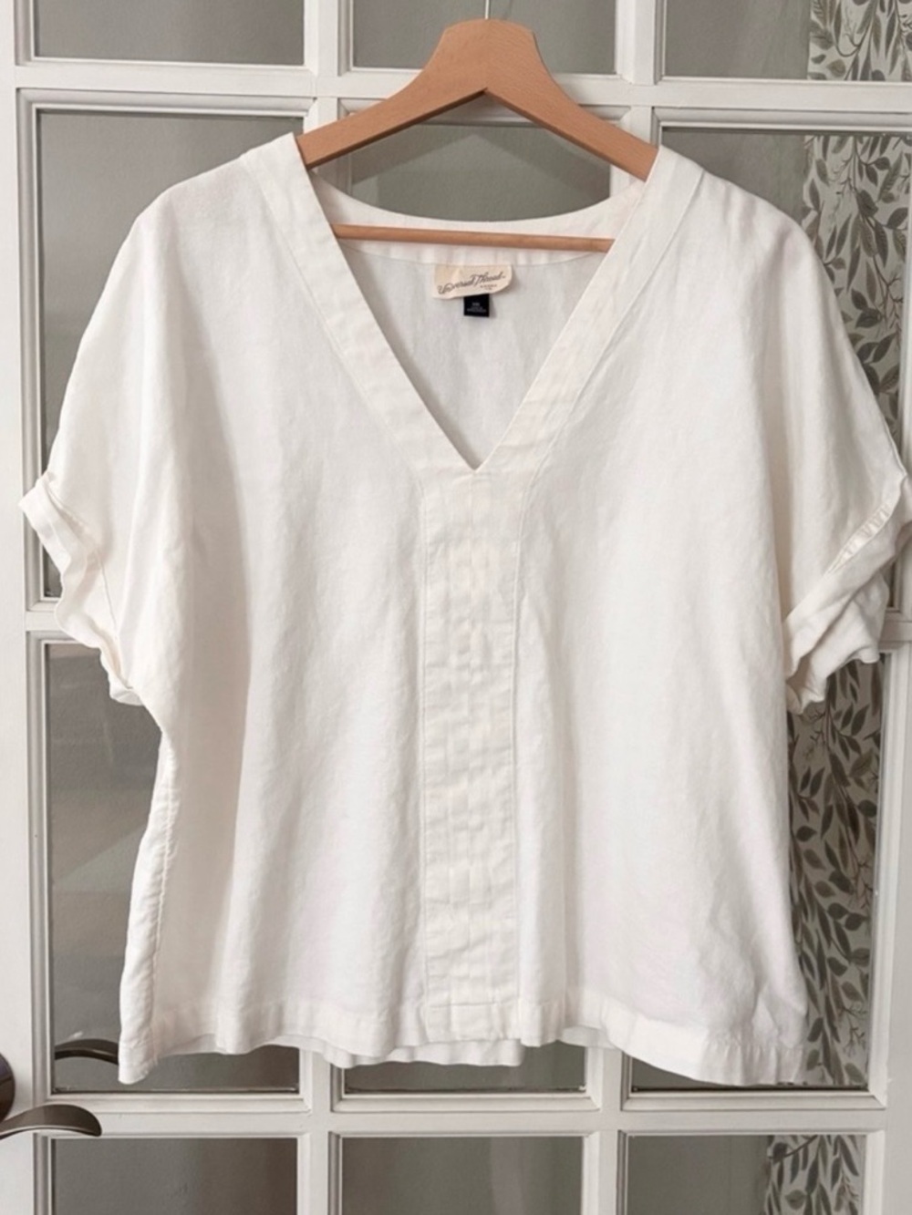 UNIVERSAL THREAD Linen V-Neck Top Sz XXL